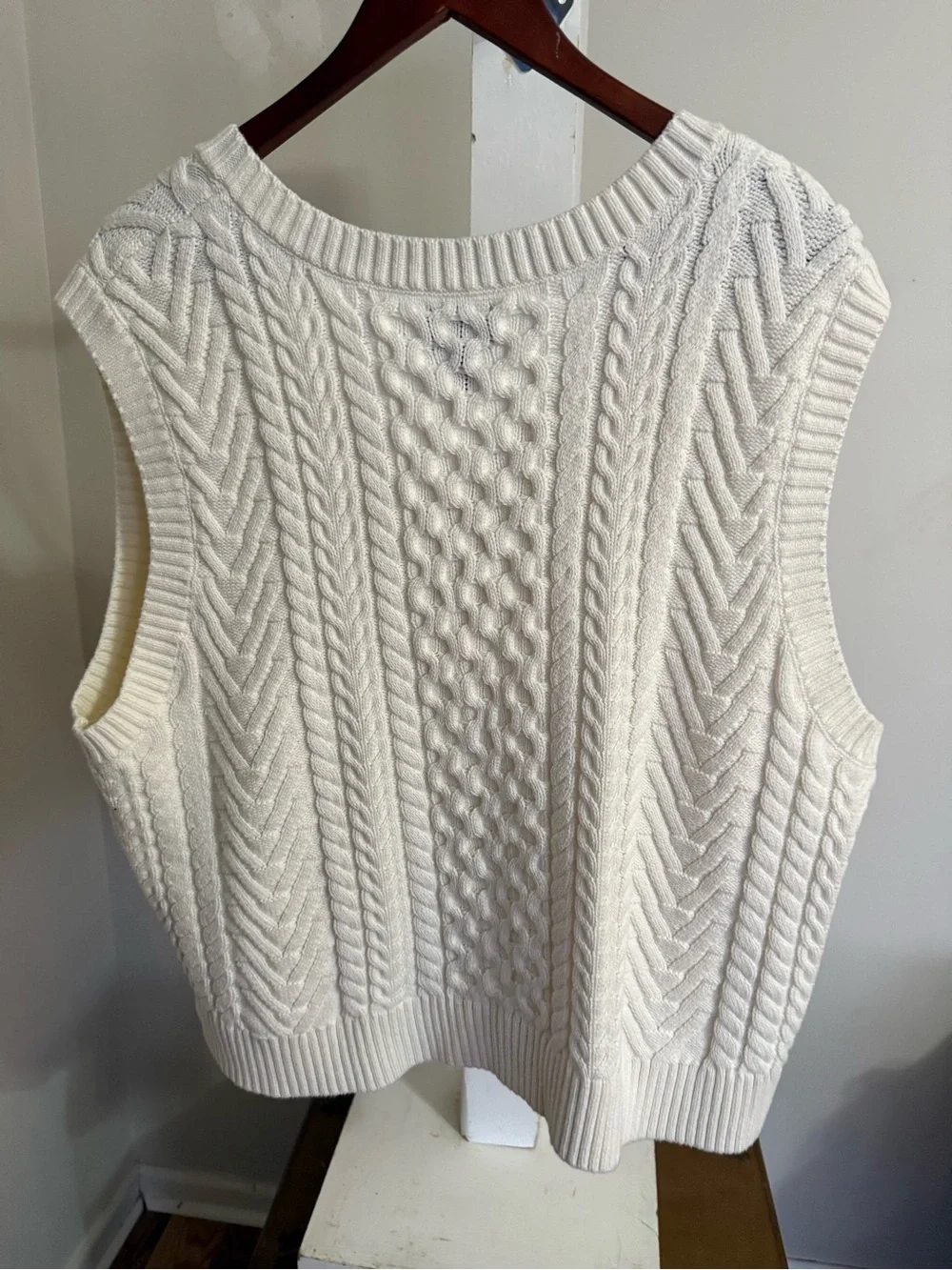 Lands’ End Cable-Knit Sweater Vest